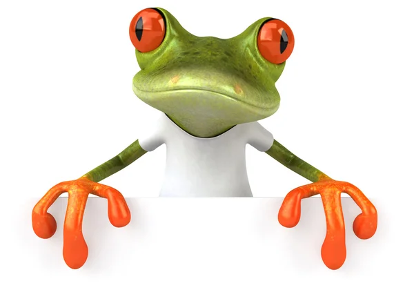 Funny cartoon frog — Stock Photo, Image