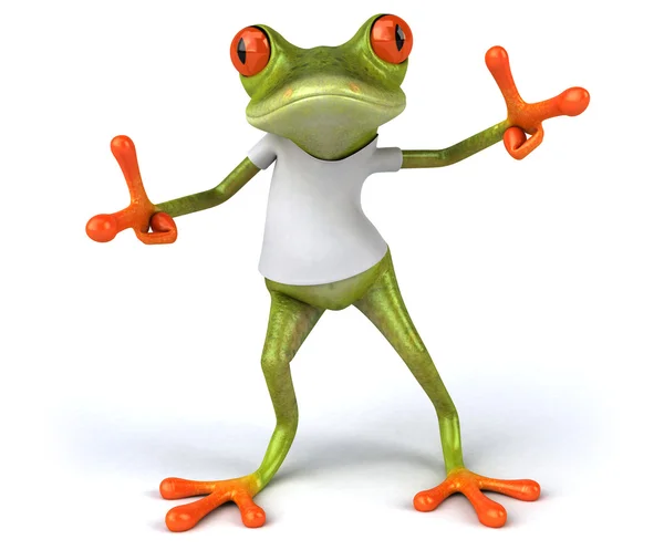 Funny cartoon frog — Stock Photo, Image