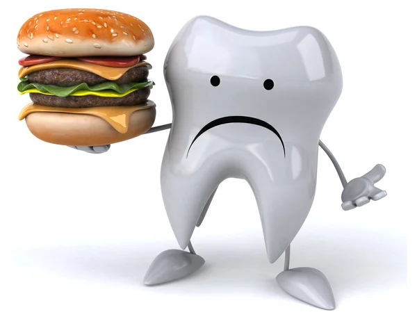 Fun cartoon tooth — Stock Photo, Image