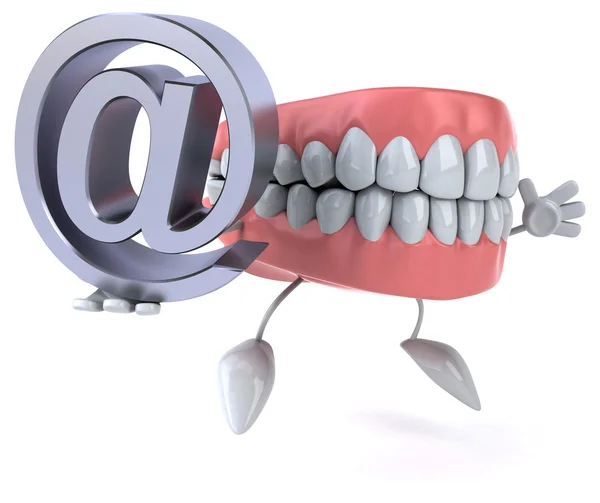 Fun cartoon teeth — Stock Photo, Image