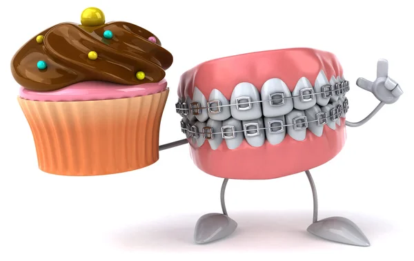 Fun cartoon teeth — Stock Photo, Image