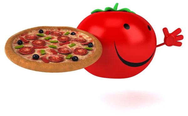 Fun cartoon tomato — Stock Photo, Image