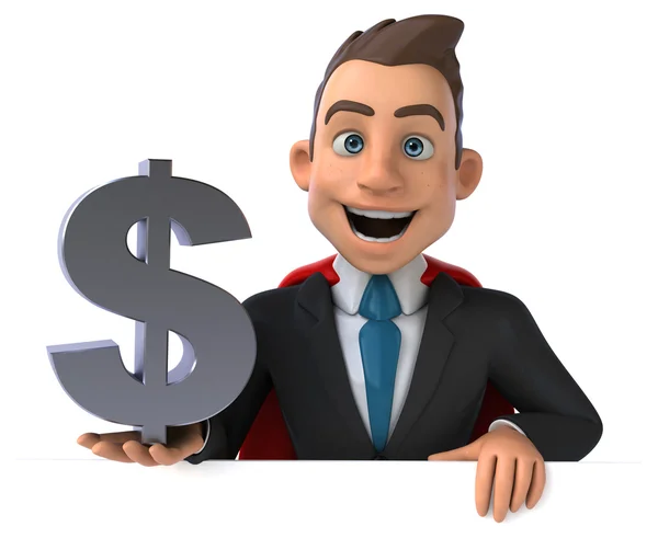 Happy Super businessman — Stock Photo, Image