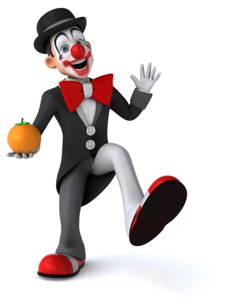 Leuke cartoon clown — Stockfoto