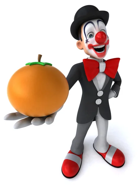 Leuke cartoon clown — Stockfoto