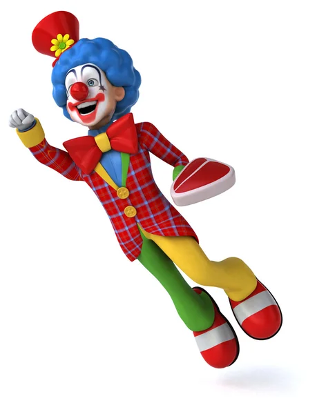 Leuke cartoon clown — Stockfoto