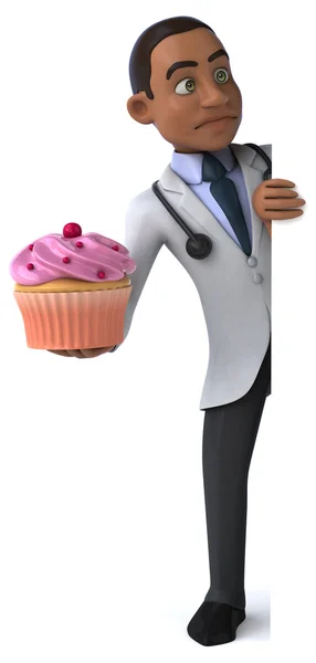 Fun cartoon doctor — Stock Photo, Image