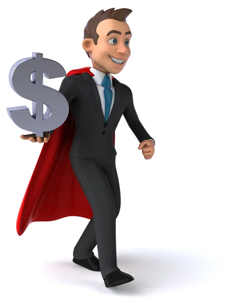 Fun cartoon businessman — Stock Photo, Image