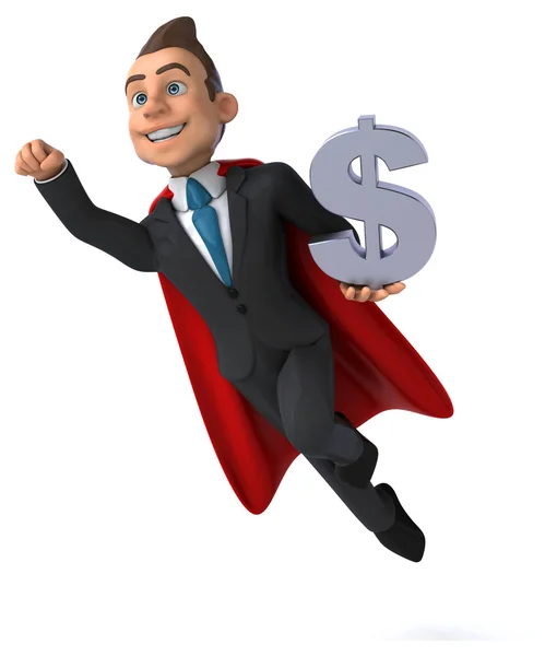 Fun cartoon businessman — Stock Photo, Image