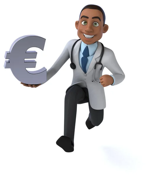 Fun cartoon doctor — Stock Photo, Image