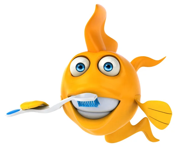 Divertente pesce cartone animato — Foto Stock