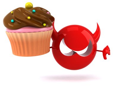 Eğlenceli çizgi film kırmızı virüs