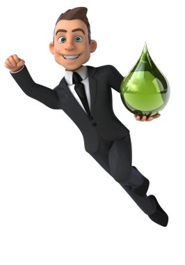 Eğlenceli karikatür işadamı