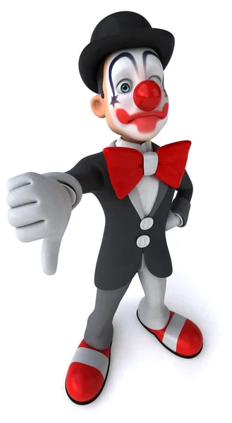 Leuke cartoon clown — Stockfoto