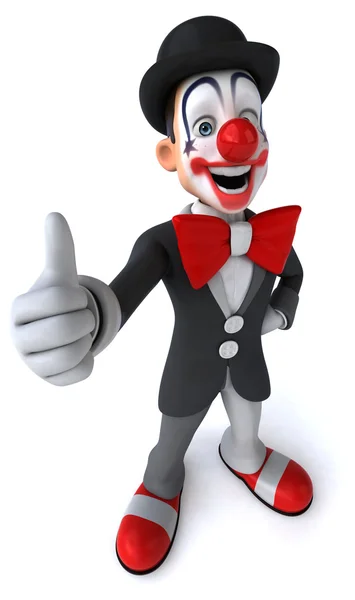 Fun cartoon clown — Stock Photo, Image