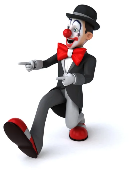 Leuke cartoon clown — Stockfoto