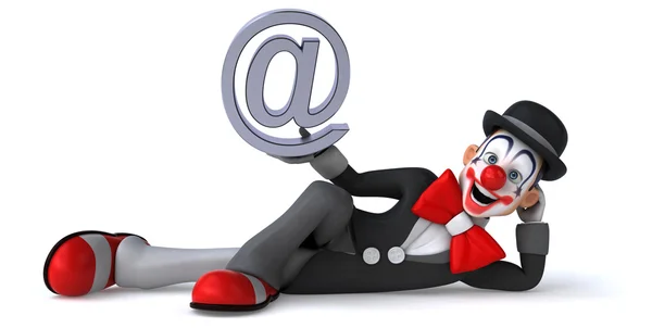 Fun cartoon clown — Stock Photo, Image