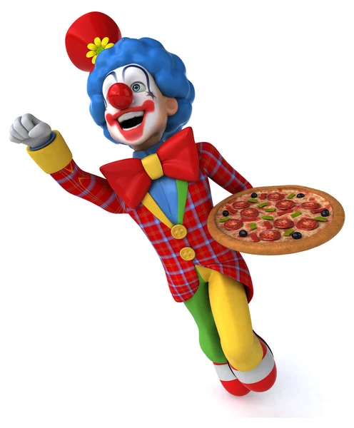 Leuke cartoon clown — Stockfoto