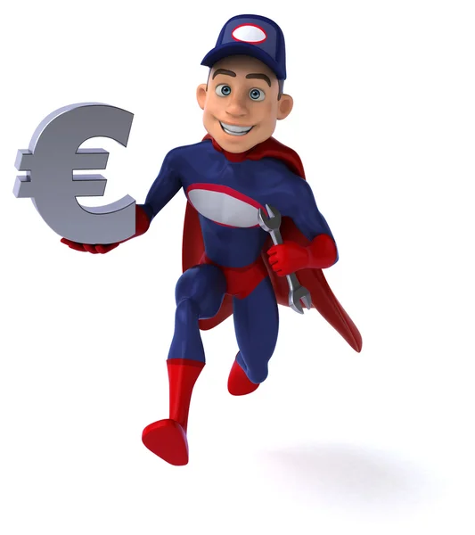 Super cartoon mechanic — Stock Photo, Image