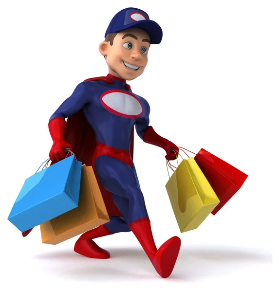 Super cartoon mechanic — Stock Photo, Image