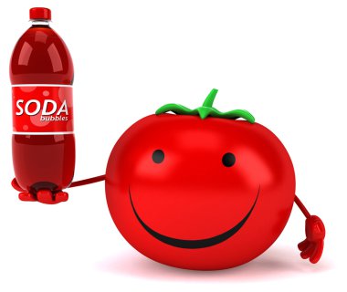 Eğlenceli çizgi film domates