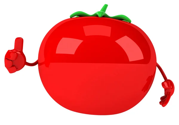 Spaß Cartoon Tomate — Stockfoto