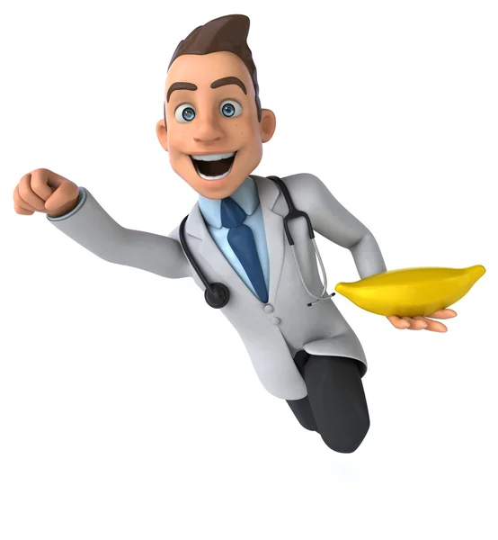 Fun cartoon doctor — Stock Photo, Image