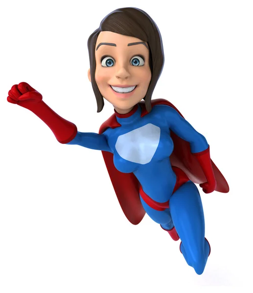 Fun cartoon superhero — Stock Photo, Image