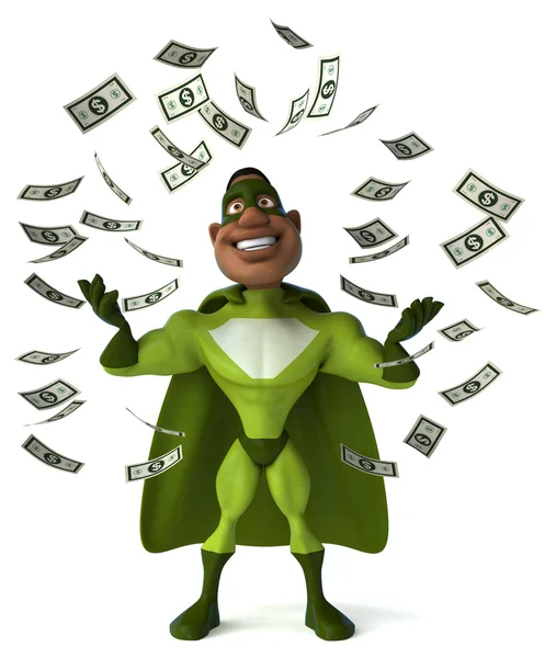 Fun cartoon superhero — Stock Photo, Image