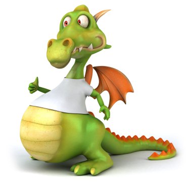 Dragon bir beyaz t shirt