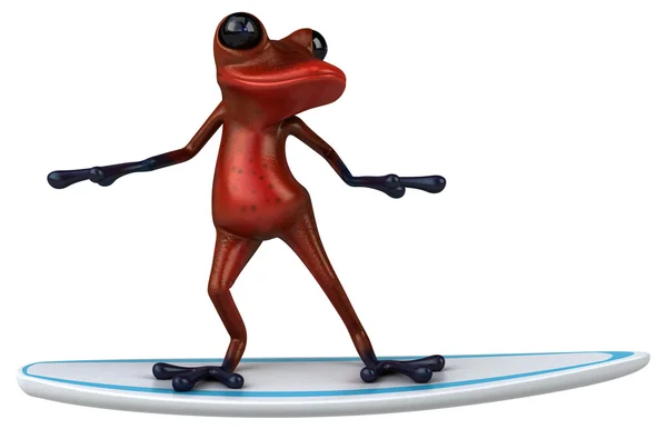 Fun cartoon frog — Stock Photo, Image