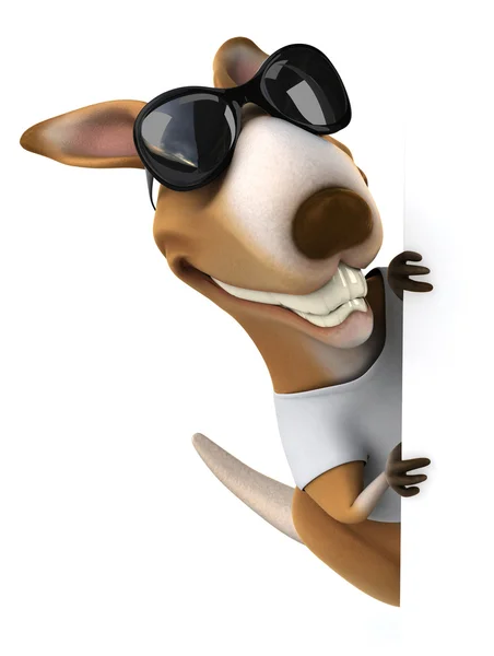 Vicces rajzfilm kenguru — Stock Fotó