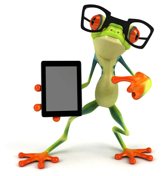 Fun cartoon frog — Stock Photo, Image