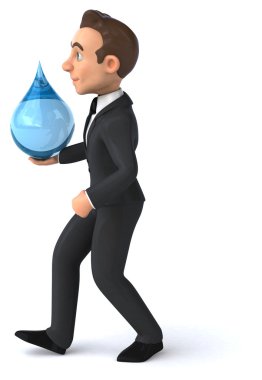 Eğlenceli karikatür işadamı