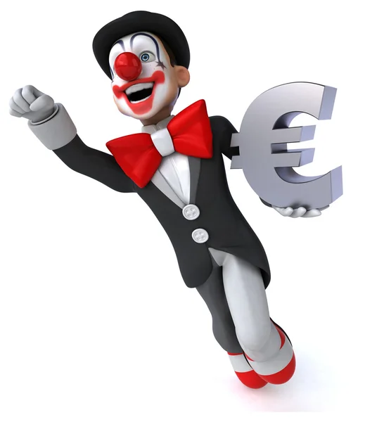 Fun cartoon clown — Stock Photo, Image