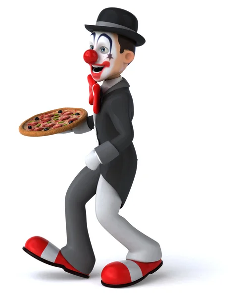 Leuke cartoon clown — Stockfoto