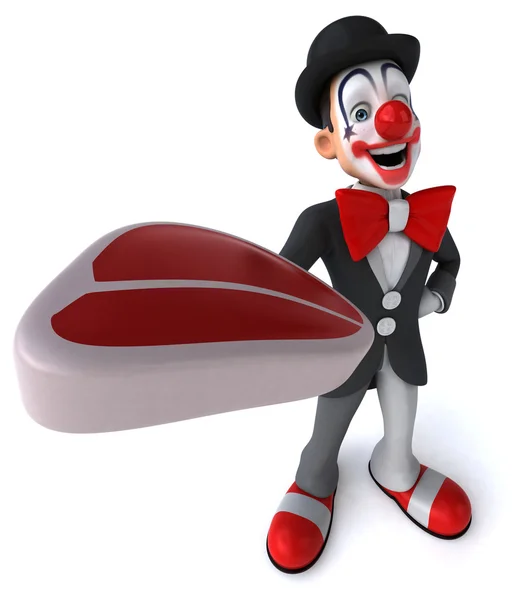 Spaß Cartoon Clown — Stockfoto