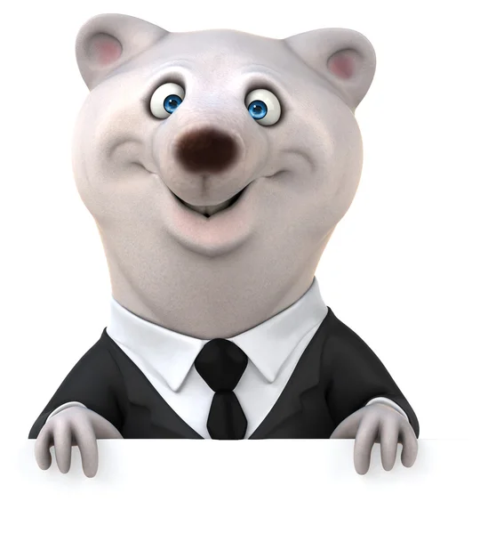 Cartoon White bear — Stock Photo, Image