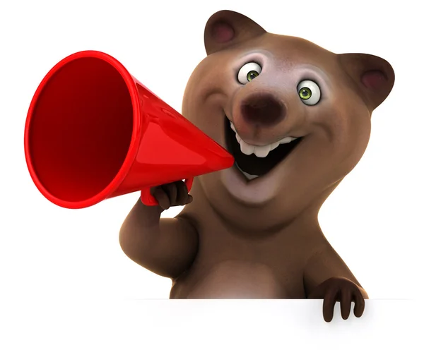 Fun cartoon bear — Stock Photo, Image