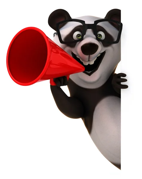 Amusant ours panda dessin animé — Photo