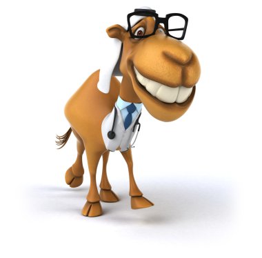 Eğlenceli çizgi film deve