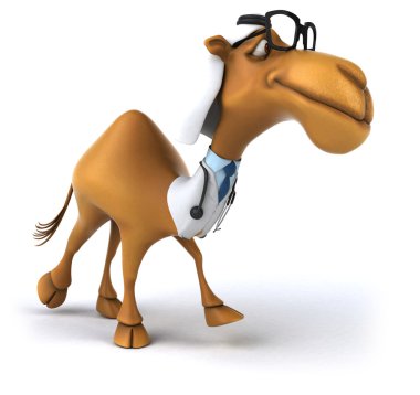 Eğlenceli çizgi film deve