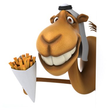 Eğlenceli çizgi film deve