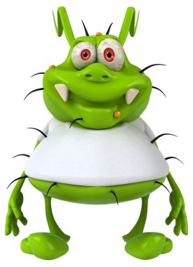 Mikrop beyaz t gömlek
