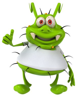 Mikrop beyaz t gömlek