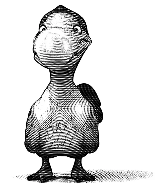 Amusant dessin animé dodo oiseau — Photo