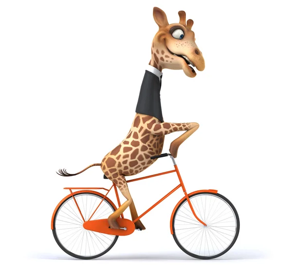 Funny cartoon giraffe — Stock Photo, Image