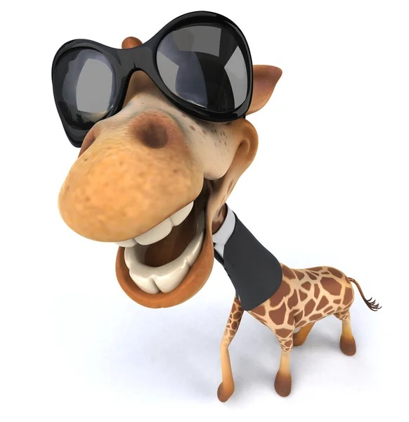 Girafa engraçada dos desenhos animados — Fotografia de Stock