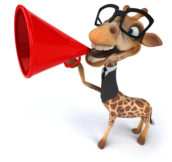 Spaß Cartoon-Giraffe — Stockfoto