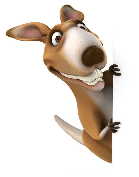 Fun cartoon kangaroo — Stock Photo, Image